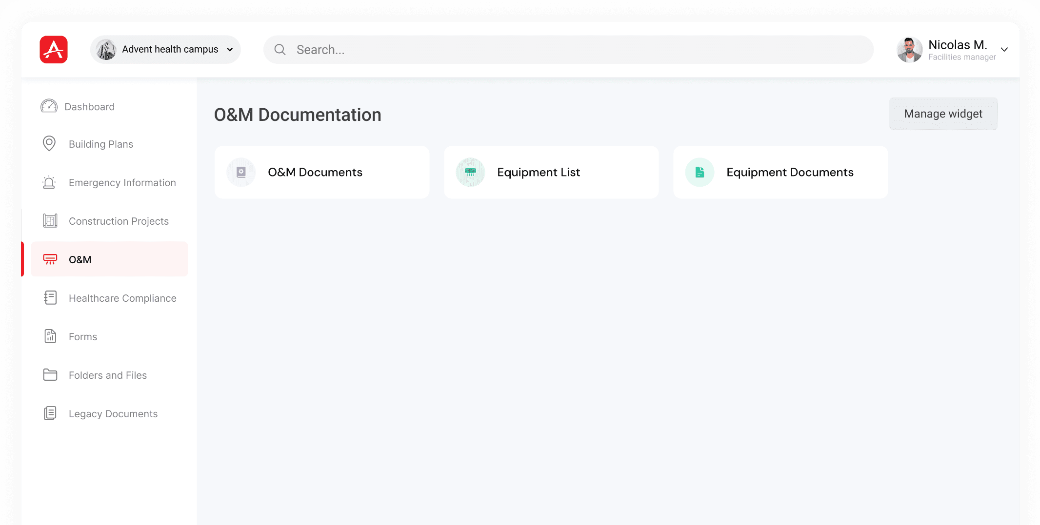 instant access to O&M documentation and asset data